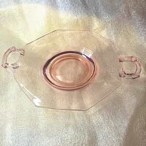 Pink depression glass